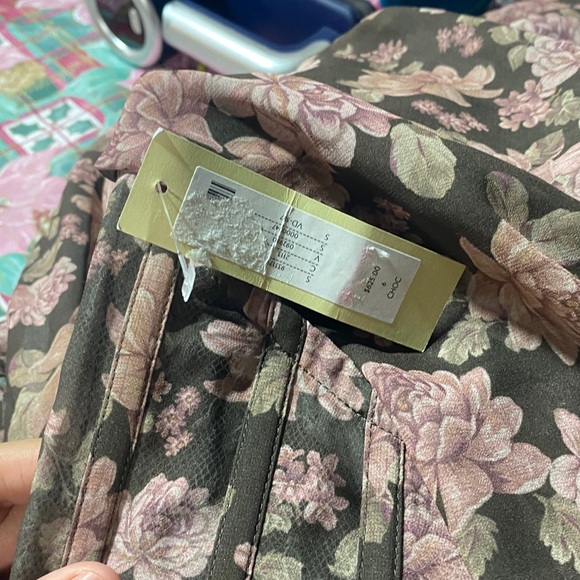 V Chapman Carmella Dress In Chocolate Peony Floral Maxi Gown‎ Corset Size 6 - Picture 7 of 7